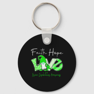 Faith Hope Love Brain Disabilities Awareness  Key Ring