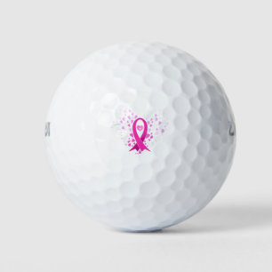 Faith Hope Love Breast Cancer Awareness Pink Ribbo Golf Balls