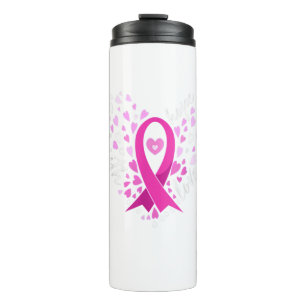 Faith Hope Love Breast Cancer Awareness Pink Ribbo Thermal Tumbler
