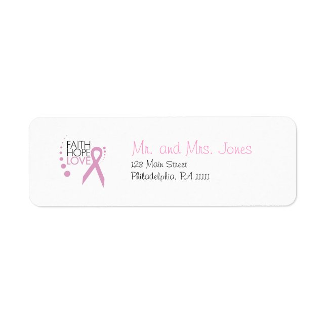 Faith, Hope, Love - Breast Cancer Support (Front)