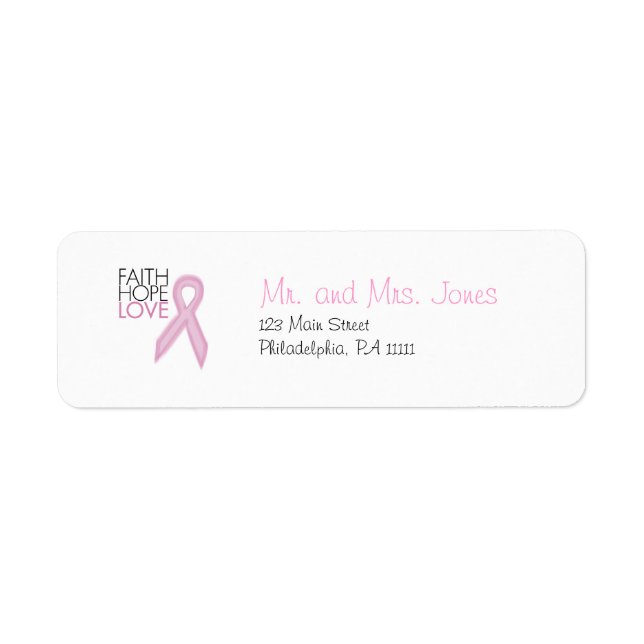 Faith, Hope, Love - Breast Cancer Support (Front)