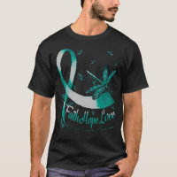 Faith Hope Love Cervical Cancer Awareness Dragonfl