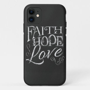 Faith, Hope, Love Chalkboard iPhone 5/5S Case