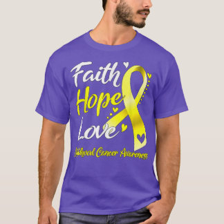 Faith Hope Love Childhood Cancer Awareness1650 T-Shirt