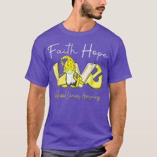 Faith Hope Love Childhood Cancer Awareness 1647 T-Shirt