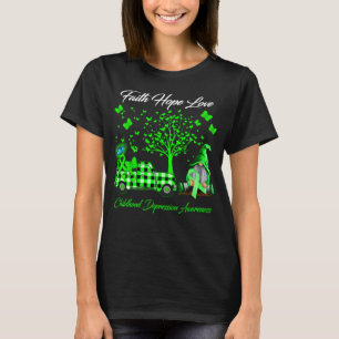 Faith Hope Love Childhood Depression Awareness T-Shirt