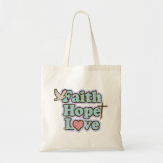 Faith Hope Love Christian Tote Bag