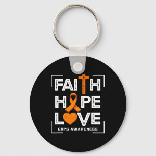 Faith Hope Love Crps Awareness  Key Ring