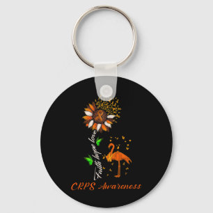 Faith Hope Love Crps Awareness Month Warrior Orang Key Ring