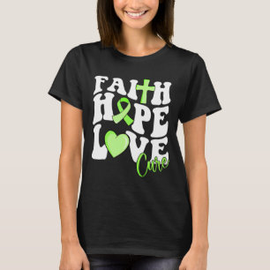 Faith Hope Love Cure Lime Green Ribbon Lymphoma Wa T-Shirt