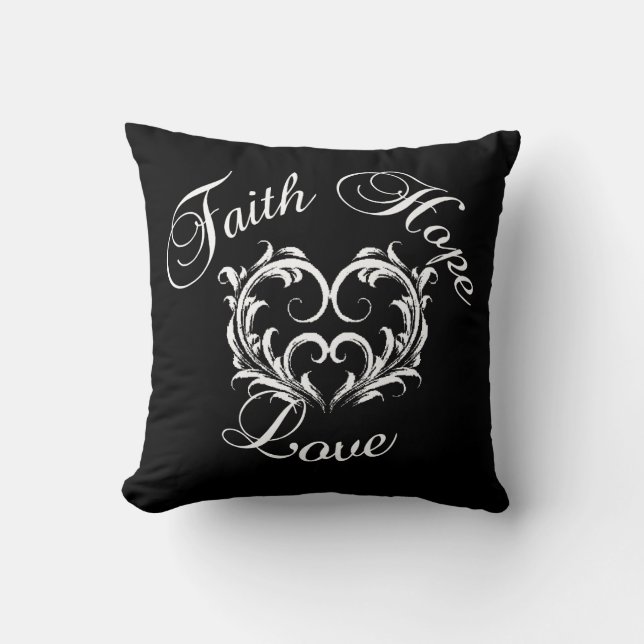 Faith Hope Love  Cushion (Front)