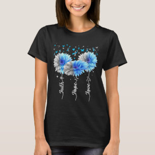 Faith Hope Love Cute Daisy Diabetes Awareness Gift T-Shirt