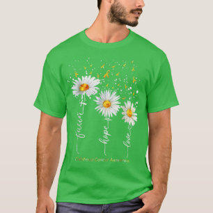 Faith Hope Love Daisy Chirstian Childhood Cancer A T-Shirt
