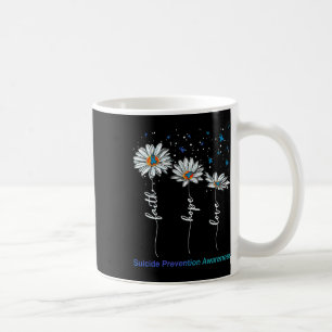 Faith Hope Love Daisy Suicide Prevention Awareness Coffee Mug