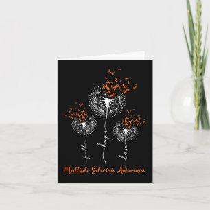 Faith Hope Love Dandelion Multiple Sclerosis Aware Card