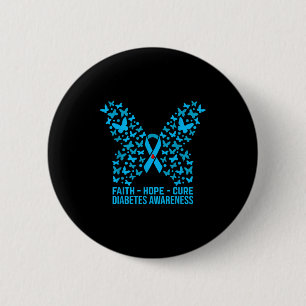 Faith Hope Love Diabetes Awareness _2 6 Cm Round Badge
