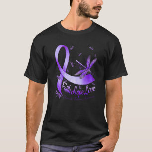 Faith Hope Love Domestic Violence Awareness Dragon T-Shirt
