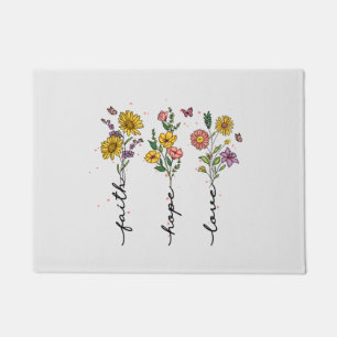 Faith-Hope-Love Doormat
