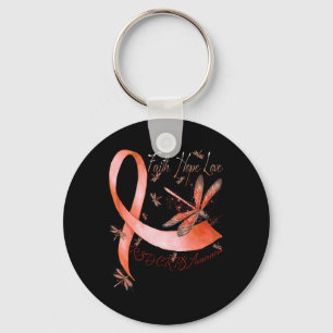 Faith Hope Love Dragonfly Rsd Crps Awareness Key Ring
