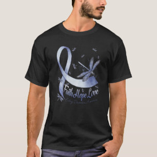 Faith Hope Love Eating Disorders Awareness Dragonf T-Shirt