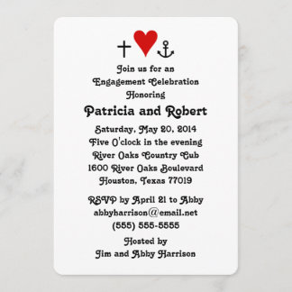 Faith Hope Love | Engagement Party Invitation