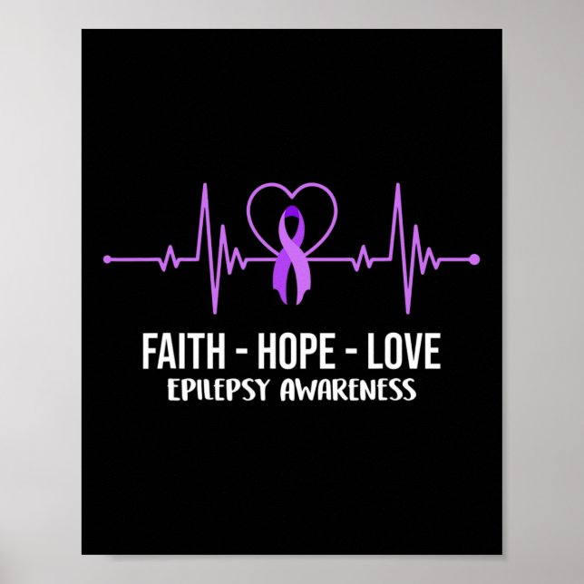 Faith Hope Love Epilepsy Awareness Costume Warrior Poster (Front)