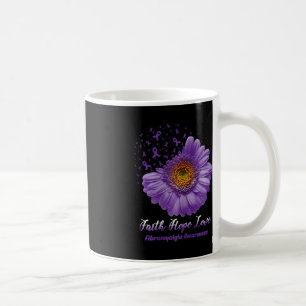 Faith Hope Love Fibromyalgia Awareness Flower Be S Coffee Mug