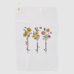 Faith-Hope-Love Golf Towel