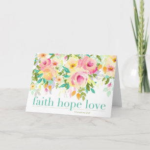 Faith Hope Love Greeting Card