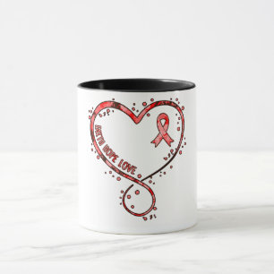 Faith Hope Love Heart Disease Awareness Survivor G Mug