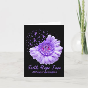 Faith Hope Love Heimerheimer Awareness Gifts Card