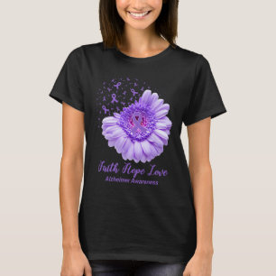 Faith Hope Love Heimerheimer Awareness Gifts  T-Shirt