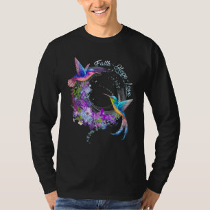 Faith Hope Love Hummingbird Hummingbird Picture Bi T-Shirt