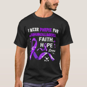 Faith Hope Love I Wear Purple For Craniosynostosis T-Shirt