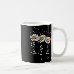 Faith Hope Love In Jesus Christian With Sunflower  Coffee Mug