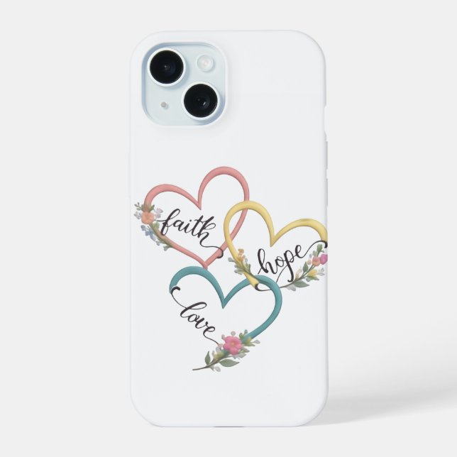 Faith Hope Love iPhone Case Design (Back)