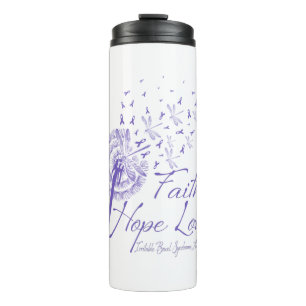 Faith Hope Love Irritable Bowel Syndrome Awareness Thermal Tumbler
