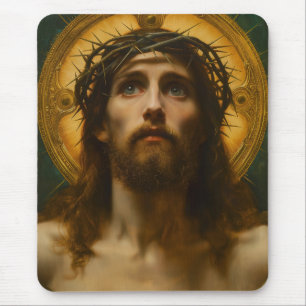 Faith Hope Love   Jesus Christ Christian Gift Mouse Mat