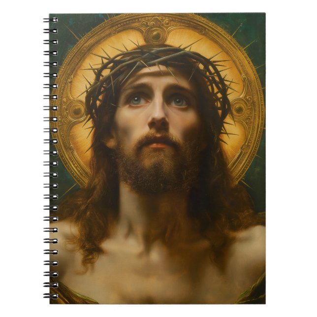 Faith Hope Love | Jesus Christ Christian Gift Notebook (Front)