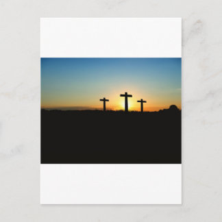 Faith, Hope, & Love Jesus Christ Cross Postcard