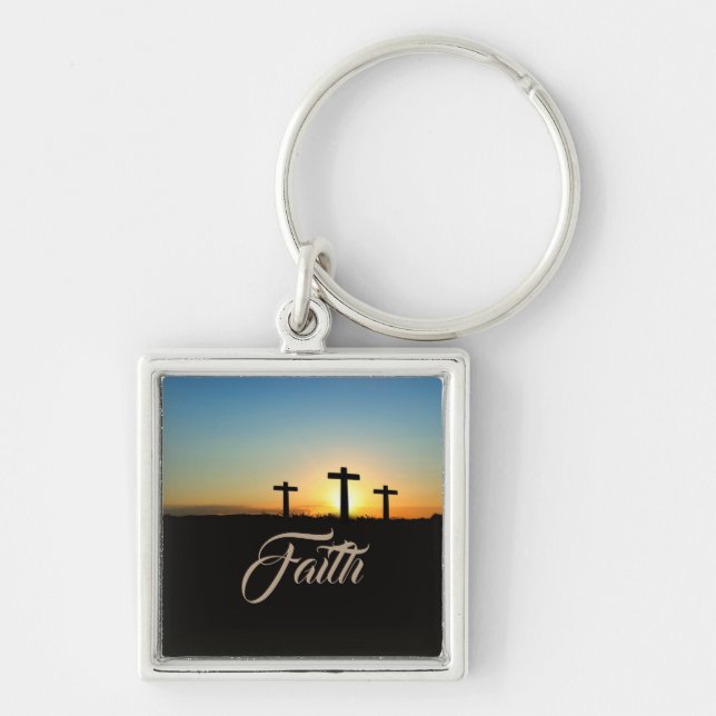 Faith Hope Love Jesus Christ Destiny Destiny's Key Ring (Front)