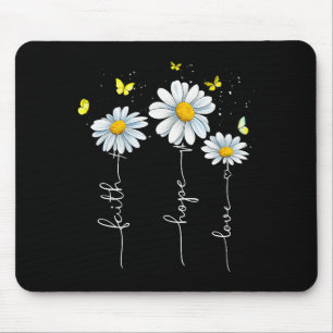 Faith Hope Love Jesus Christian Cross God Faith Fl Mouse Mat