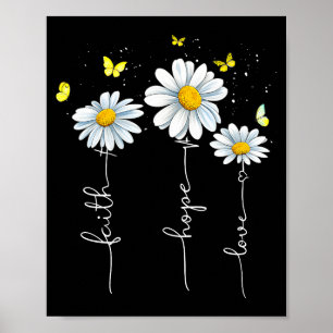 Faith Hope Love Jesus Christian Cross God Faith Fl Poster