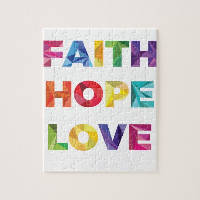 FAITH HOPE LOVE JIGSAW PUZZLE (Vertical)