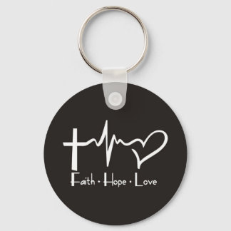 Faith Hope Love Key Ring