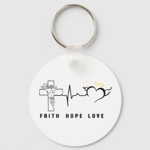 FAITH HOPE LOVE     KEY RING