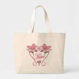 FaItH, HoPe & LoVe Large Tote Bag