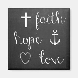 Faith, Hope, Love Magnet