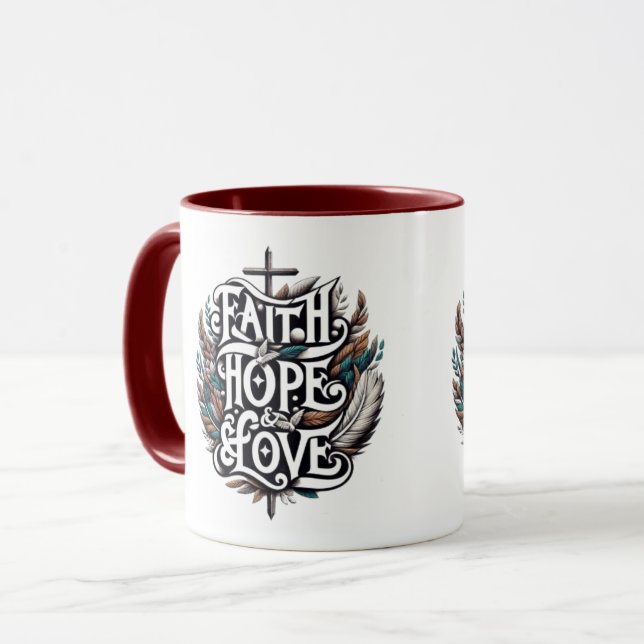 Faith, Hope & Love Mug (Front Left)