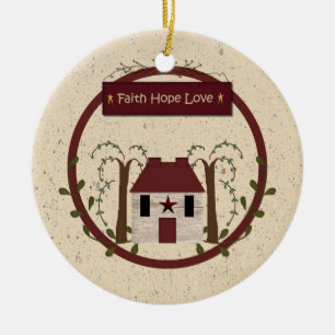 Faith Hope Love Ornament